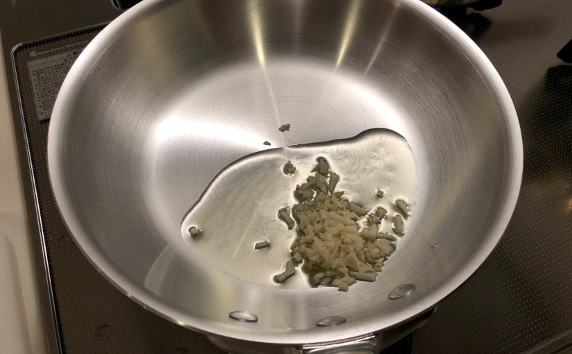 パスタ用にアルミのフライパンを買う